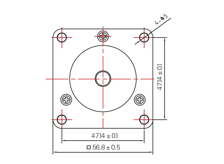 57mm ֱˢγߴͼ