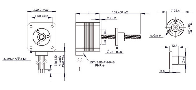 42mm ⲿʽ˿˲γߴͼ